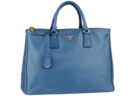 prada tote double zip lux large saffiano leather cobalto blue|PRADA Saffiano Lux Large Galleria Double Zip Tote Cobalto .